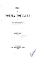 Studi di poesia popolare