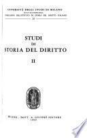Studi di storia del diritto