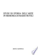 Studi di storia dell'arte in memoria di Mario Rotili