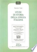 Studi di storia della lingua italiana