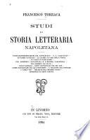 Studi di storia letteraria napoletana ...
