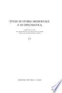 Studi di storia medioevale e di diplomatica