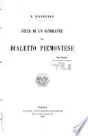 Studi di un ignorante sul dialetto piemontese