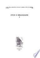 Studi e bibliografie