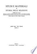 Studi e materiali di storia delle religioni