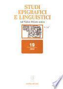 Studi epigrafici e linguistici sul Vicino Oriente antico