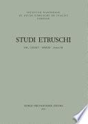 Studi Etruschi 84-2021