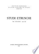 Studi etruschi