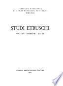 Studi etruschi