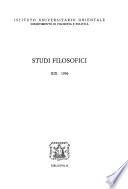Studi filosofici