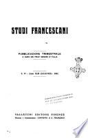 Studi francescani
