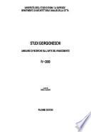 Studi giorgioneschi