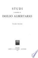 Studi in memoria di Emilio Albertario