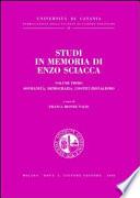 Studi in memoria di Enzo Sciacca
