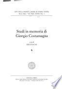 Studi in memoria di Giorgio Costamagna
