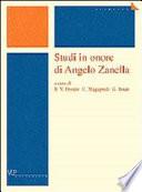 Studi in onore di Angelo Zanella
