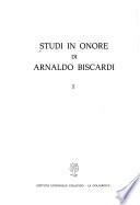 Studi in onore di Arnaldo Biscardi: Without special title