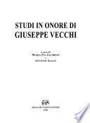 Studi in onore di Giuseppe Vecchi