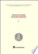 Studi in onore di Remo Martini