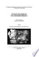 Studi in ricordo di Fulviomario Broilo