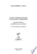 Studi interdisciplinari di filologia germanica