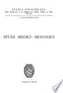 Studi Medici-Biologici
