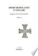Studi mediolatini e volgari