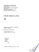Studi miscellanei