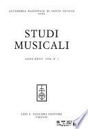 Studi musicali