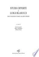 Studi offerti a Luigi Blasucci dai colleghi e dagli allievi pisani