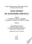 Studi offerti ad Alessandro Perutelli