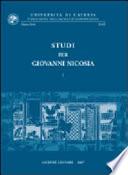 Studi per Giovanni Nicosia