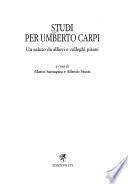 Studi per Umberto Carpi