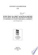 Studi Sancanzianesi