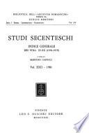 Studi secenteschi