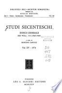 Studi secenteschi