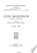 Studi secenteschi