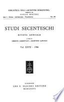 Studi secenteschi