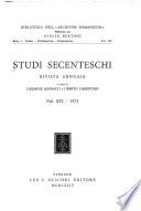 Studi secenteschi