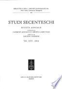 Studi secenteschi