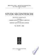 Studi secenteschi