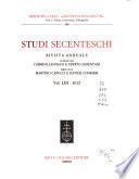 Studi secenteschi