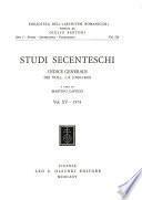 Studi secenteschi