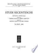 Studi secenteschi