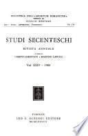 Studi secenteschi