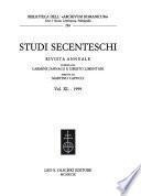 Studi secenteschi
