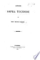 Studi sopra Tucidide