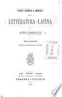 Studi storici e morali sulla letteratura latina