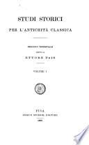 Studi Storici per l'Antichita Classica