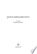 Studi su Bartolomeo Facio